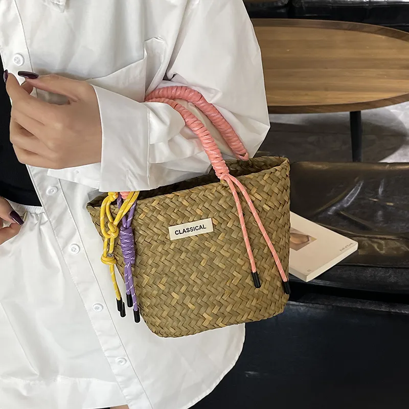 YUANTUZHE Woven Handbag Women's Multicolor-5