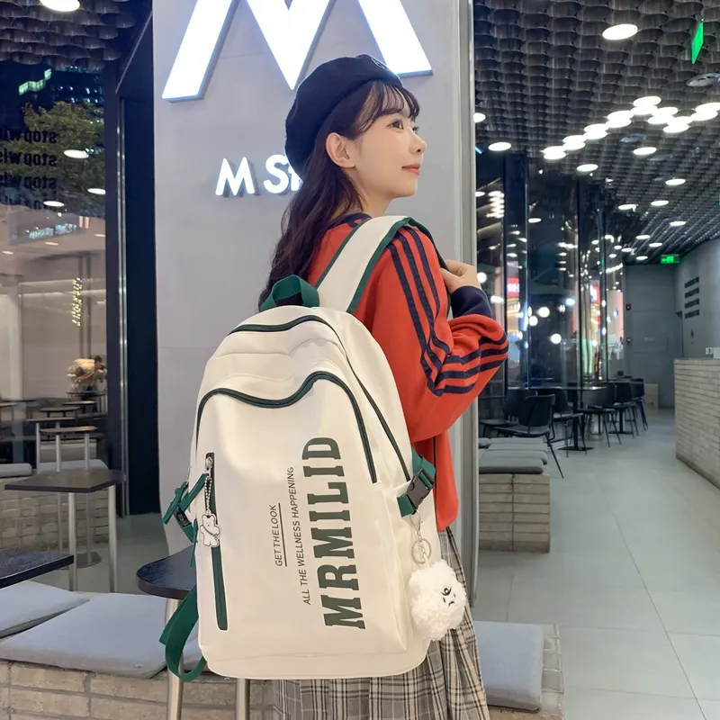 YUANTUZHE Nylon Backpack Regular Unisex Multicolor-3