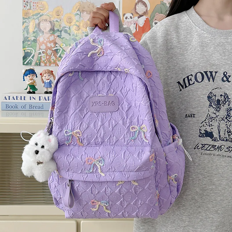 YUANTUZHE Nylon Backpack Women's Multicolor-11