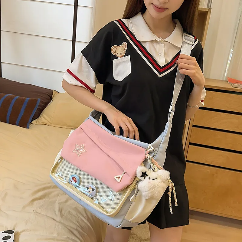 YUANTUZHE Cotton Crossbody Bag Women's Multicolor-3