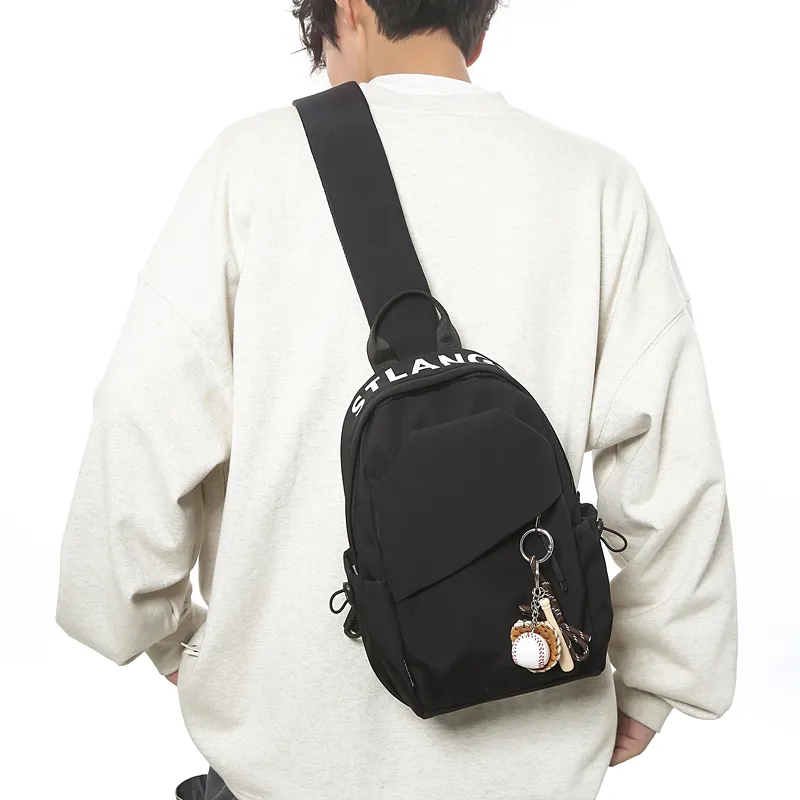 YUANTUZHE Nylon Small Backpack Sling Bag Regular Unisex Brown-17