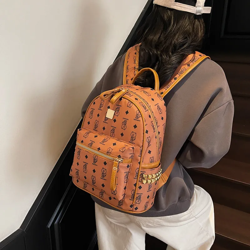 YUANTUZHE Pu Backpack Regular Women's Multicolor-4