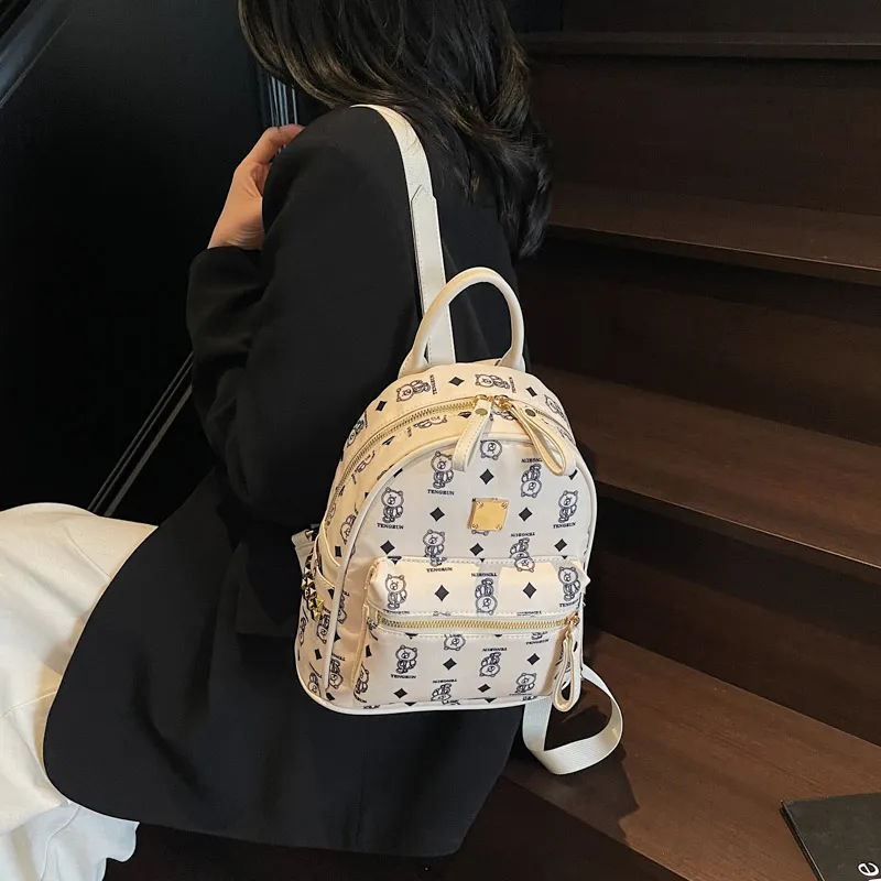 YUANTUZHE Pu Backpack Regular Women's Multicolor-8