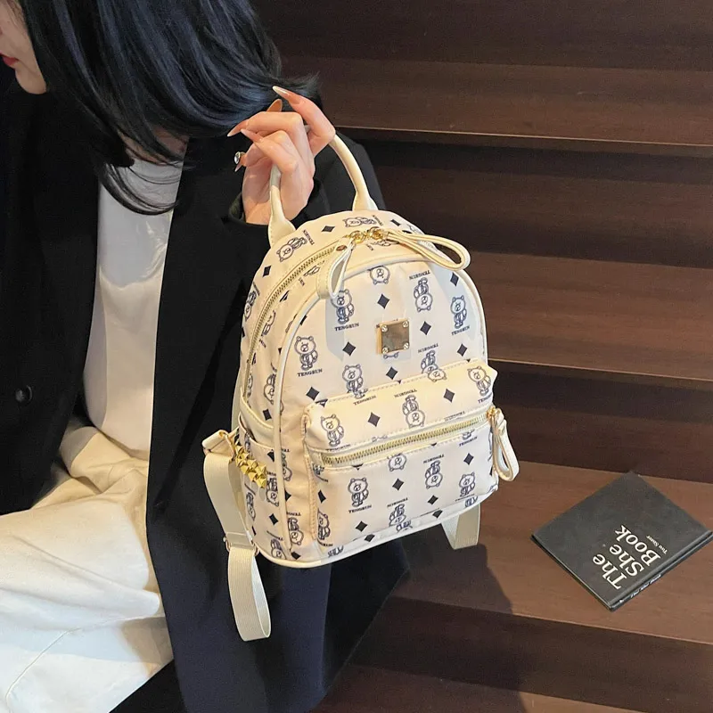 YUANTUZHE Pu Backpack Regular Women's Multicolor-7