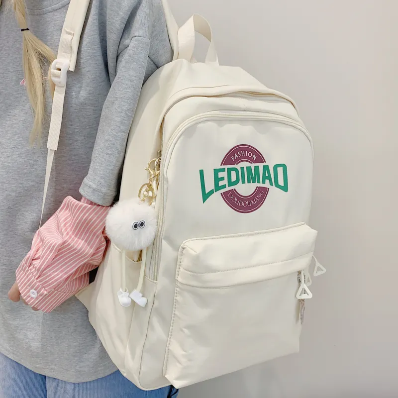 YUANTUZHE Nylon Fabric Backpack Unisex Multicolor-3
