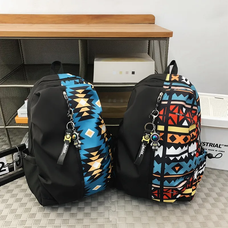 YUANTUZHE Nylon Backpack Regular Unisex Multicolor-7