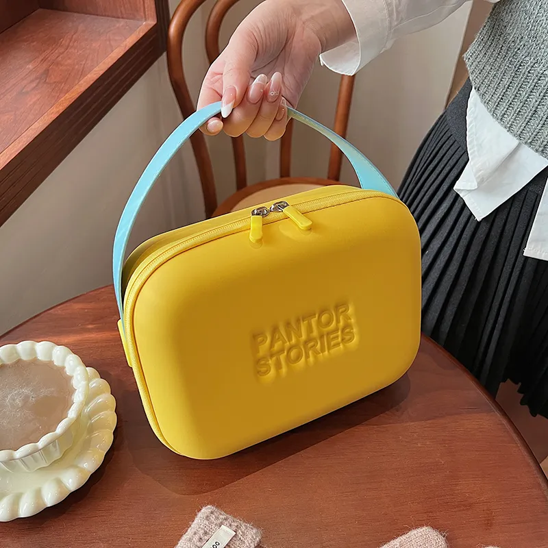 YUANTUZHE Silicone Makeup Bag & Travel Storage Bag Women's Yellow/Pink/Light Pink/Green-2