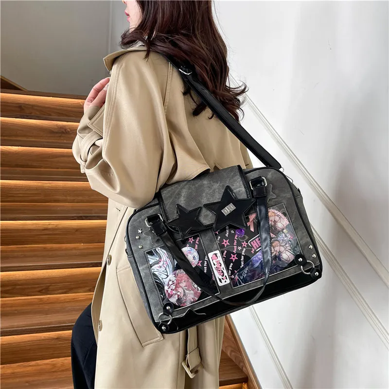 YUANTUZHE Denim Crossbody Handbags Women's Multicolor-7