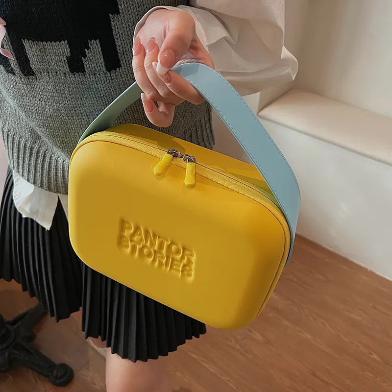 YUANTUZHE Silicone Makeup Bag & Travel Storage Bag Women's Yellow/Pink/Light Pink/Green-4