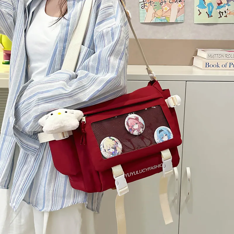YUANTUZHE Nylon Crossbody Bag Women's White Yellow/Blue/Khaki/Red Black/Purple-41