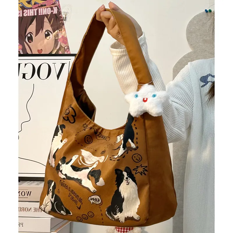 YUANTUZHE Canvas Bag, Tote Bag, Shoulder Bag Women's Multicolor-6