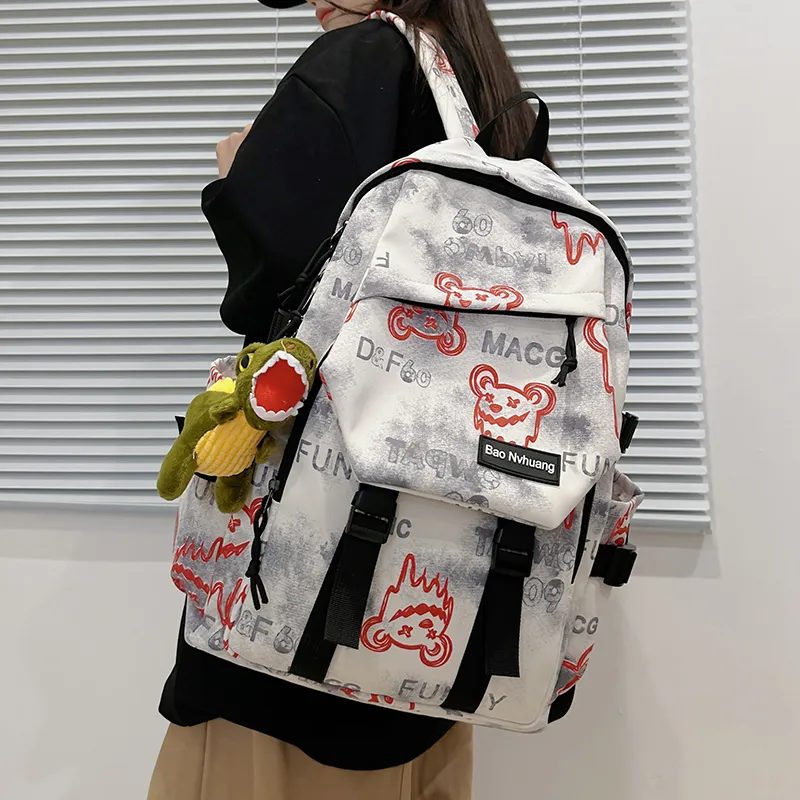 YUANTUZHE Nylon Backpack Unisex Multicolor-1