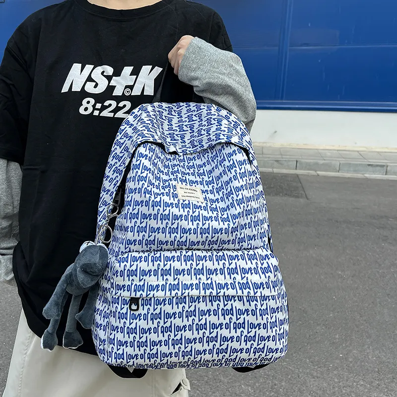YUANTUZHE Composite Cloth Backpack Unisex Multicolor-12