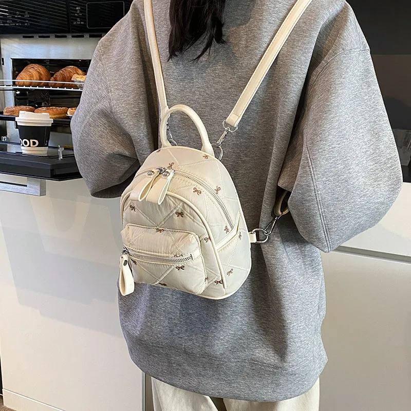 YUANTUZHE PU Backpack Small Size Women's Multicolor-4