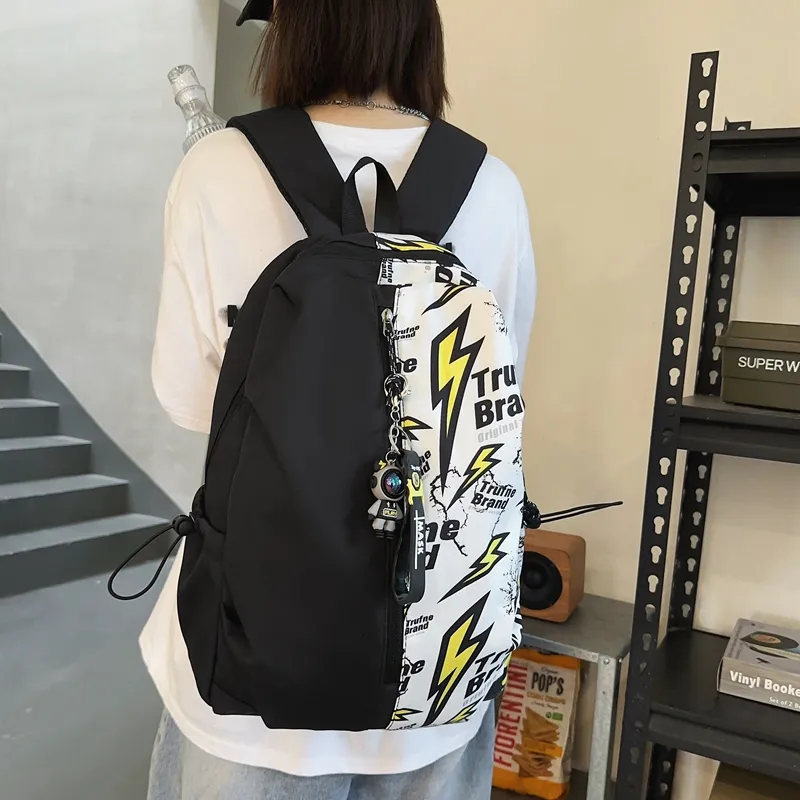 YUANTUZHE Nylon Backpack Regular Unisex Multicolor-2