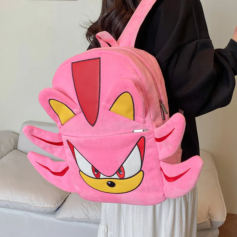 YUANTUZHE Plush Backpack Unisex Multicolor-13