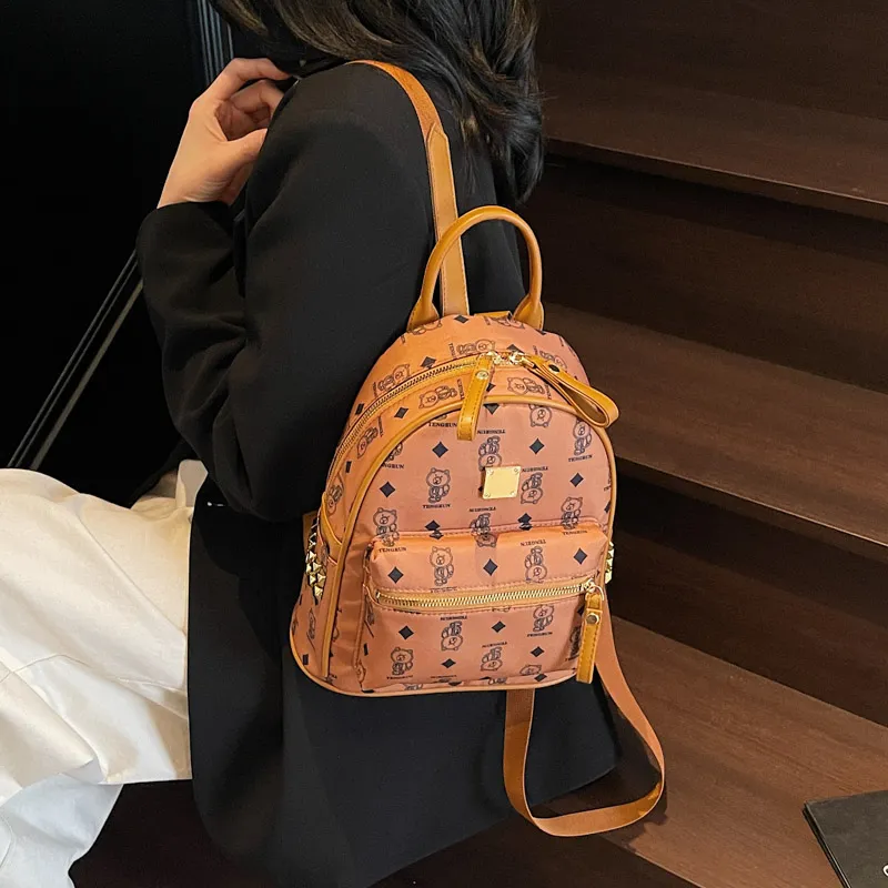 YUANTUZHE Pu Backpack Regular Women's Multicolor-4