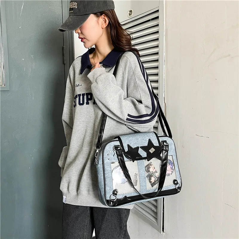 YUANTUZHE Denim Crossbody Handbags Women's Multicolor-10