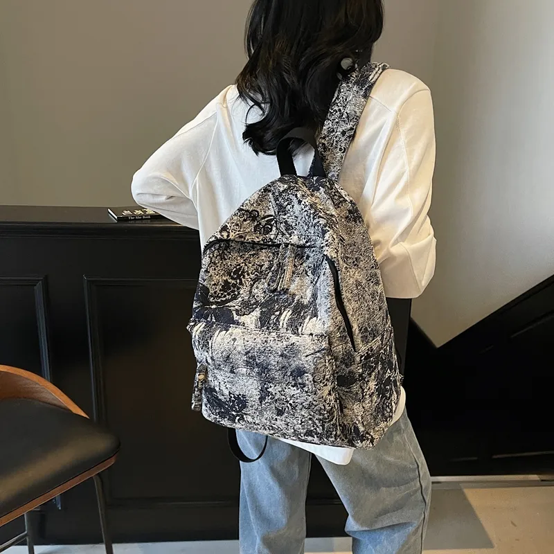 YUANTUZHE Fabric Backpack Unisex Multicolor-11