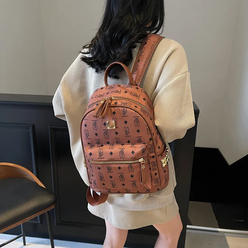 YUANTUZHE Pu Backpack Regular Women's Multicolor-22