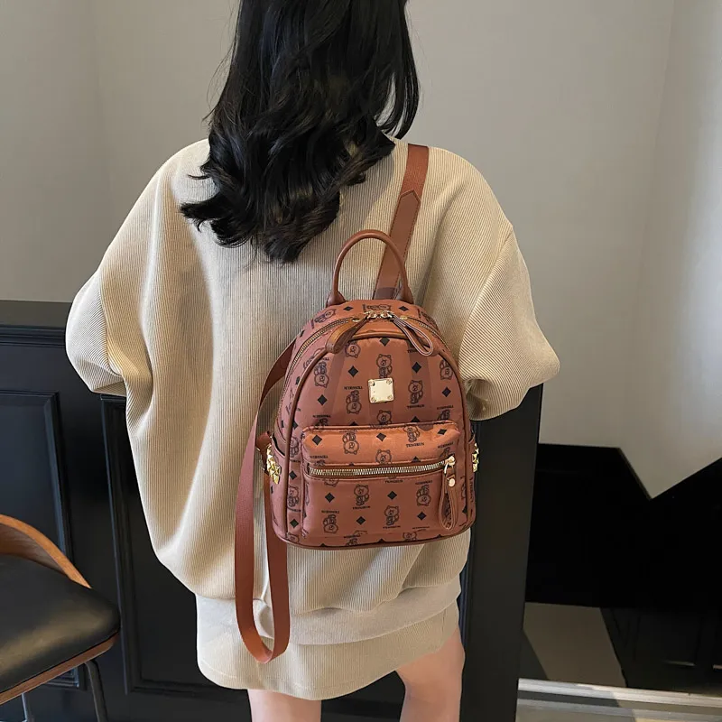 YUANTUZHE Pu Backpack Regular Women's Multicolor-16