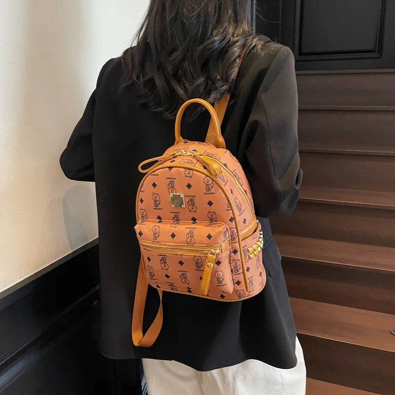 YUANTUZHE Pu Backpack Regular Women's Multicolor-2