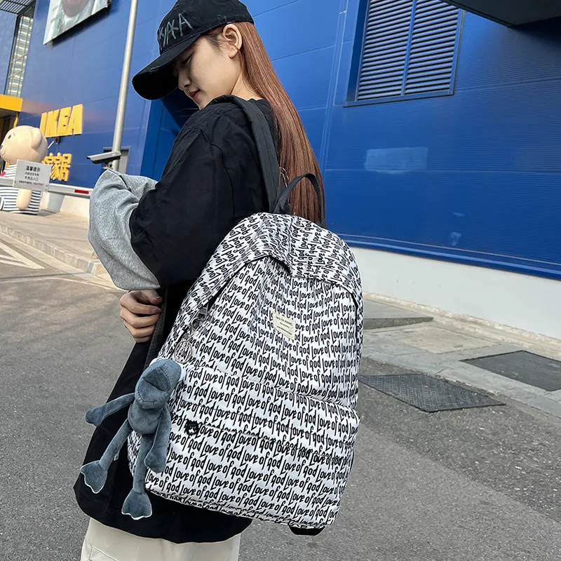 YUANTUZHE Composite Cloth Backpack Unisex Multicolor-6