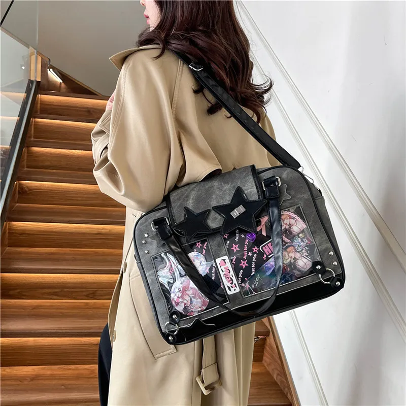 YUANTUZHE Denim Crossbody Handbags Women's Multicolor-6