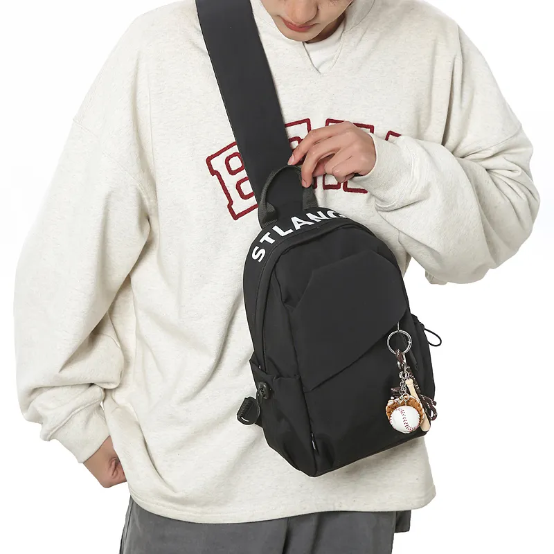 YUANTUZHE Nylon Small Backpack Sling Bag Regular Unisex Brown-18
