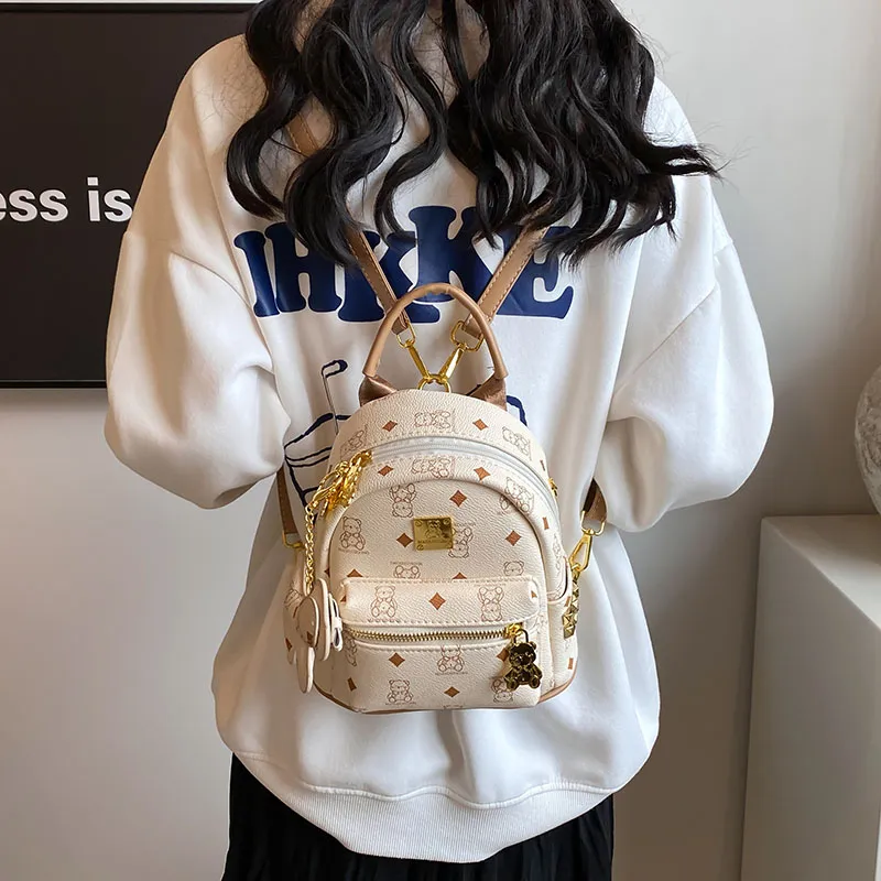 YUANTUZHE PU Backpack Regular Women's Pink/White/Black/Brown/Black & White-13