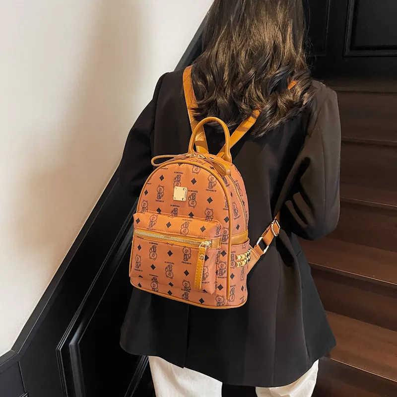 YUANTUZHE Pu Backpack Regular Women's Multicolor-1