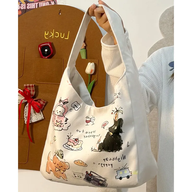 YUANTUZHE Canvas Bag, Tote Bag, Shoulder Bag Women's Multicolor-11