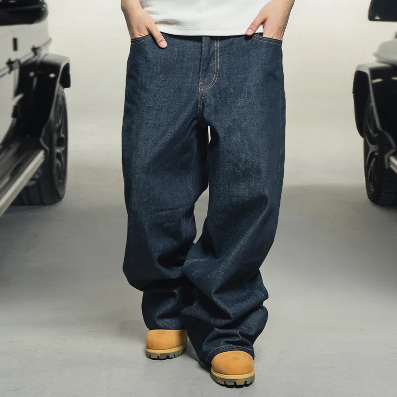 Makemore Jeans Unisex Dark Blue-2