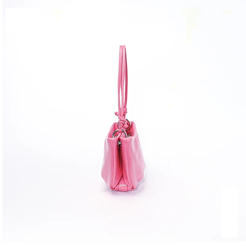 MUYSO Eco Friendly Recycled Leather Handbag Women's Pink-4