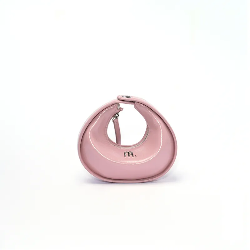 MUYSO Eco Friendly Recycled Leather Handbag Small Size Women's Pink-1