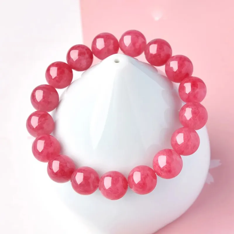 YISHIQING Natural Rose Quartz Bracelets Unisex-4