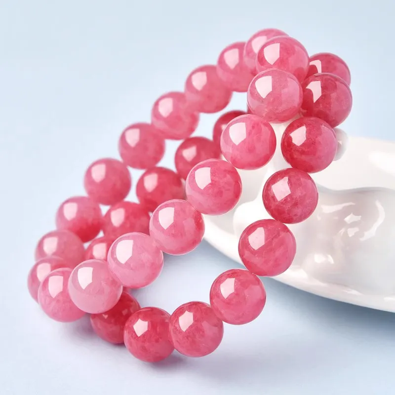 YISHIQING Natural Rose Quartz Bracelets Unisex-2