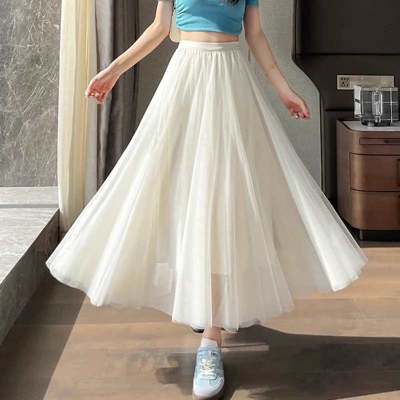 Dippanis Casual Long Skirt Women's-3