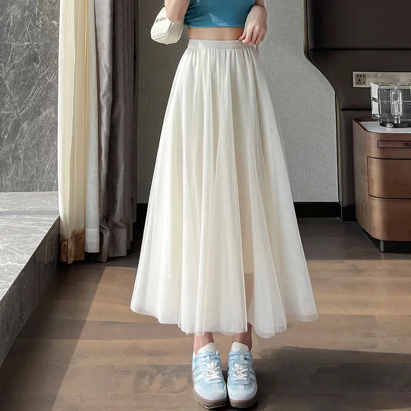 Dippanis Casual Long Skirt Women's-4