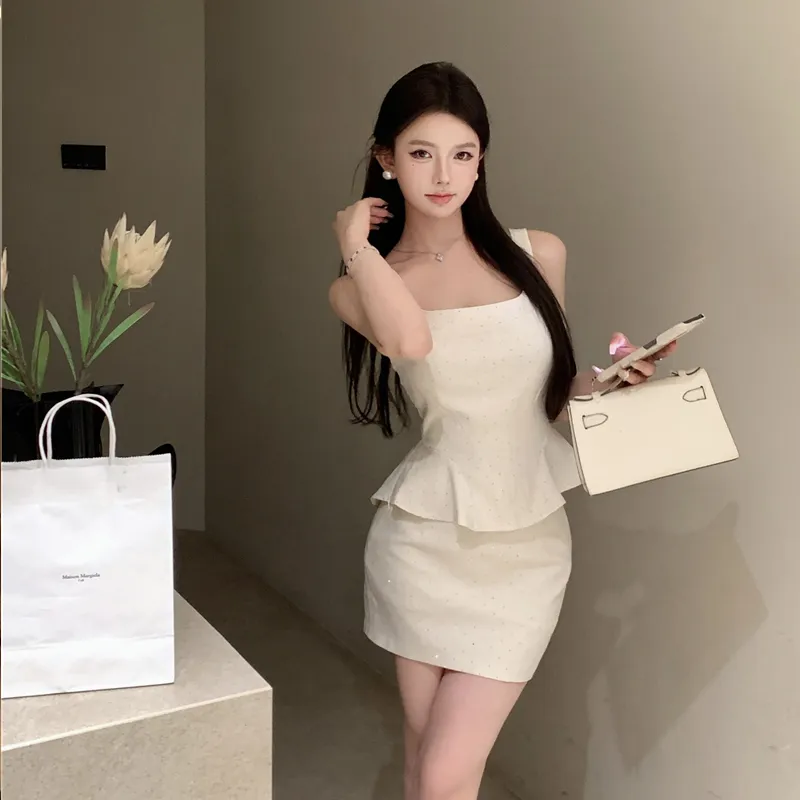 Dippanis Two Piece Skirt Sets Women's-1