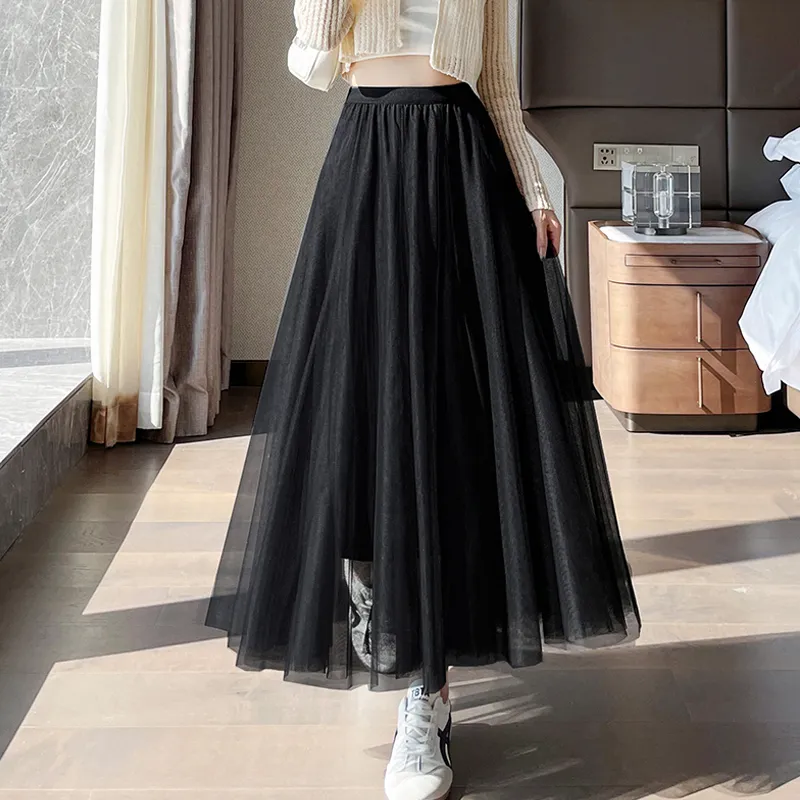 Dippanis Casual Long Skirt Women's-13