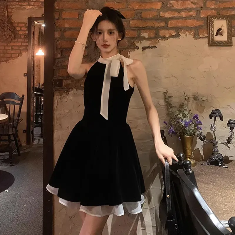 Dippanis Sleeveless Dress Women's Black-2