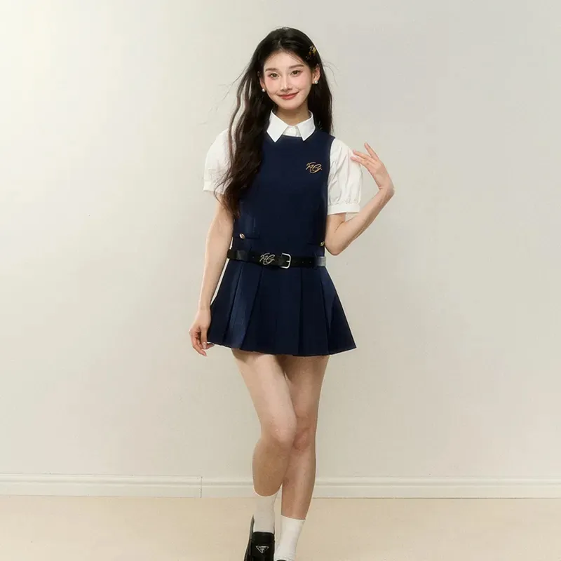 Dippanis Two Piece Skirt Sets Women's-4