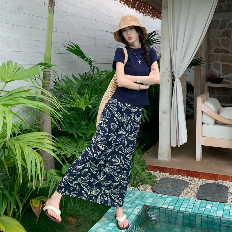 Dippanis Two Piece Skirt Sets Women's-5