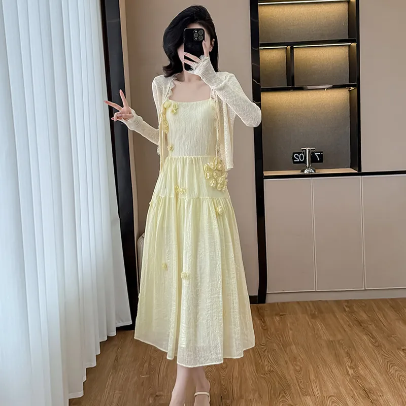 Dippanis Two Piece Skirt Sets Women's-2