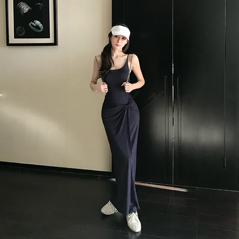 Dippanis Slip Dresses Women's-11