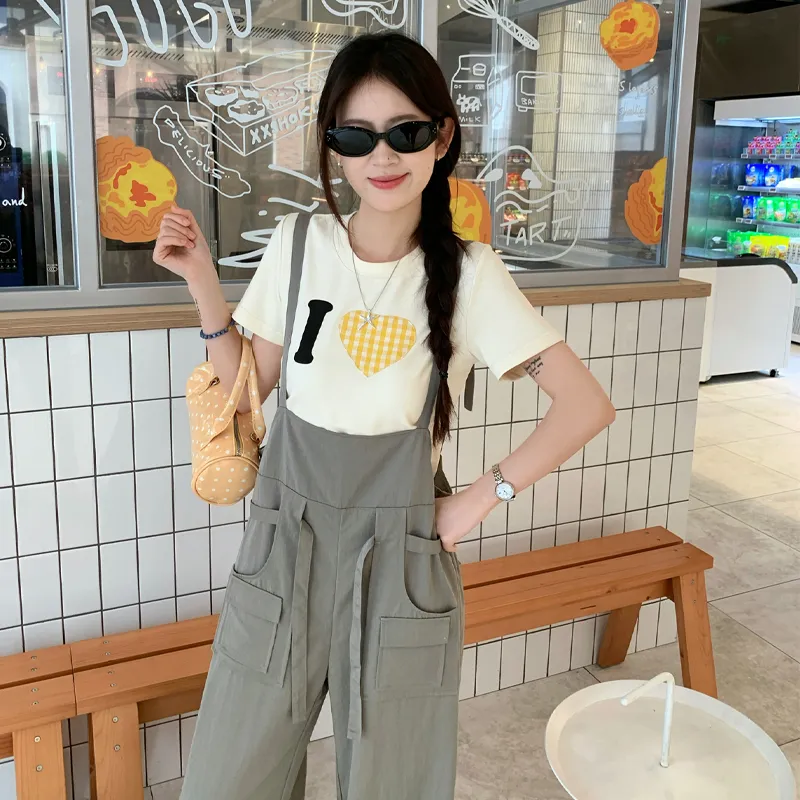 Dippanis T Shirts Women's Beige Yellow Shopping Bag-2