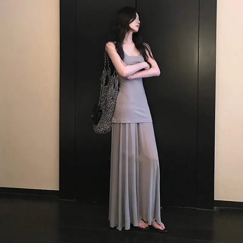 Dippanis Two Piece Skirt Sets Women's-2