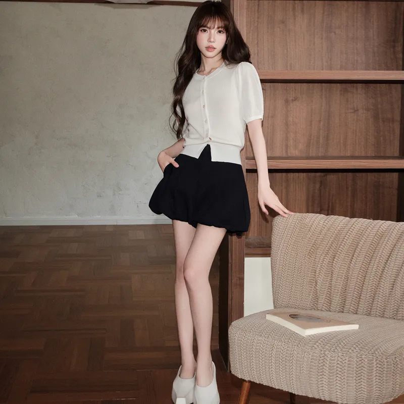 Dippanis Two Piece Skirt Sets Women's-6