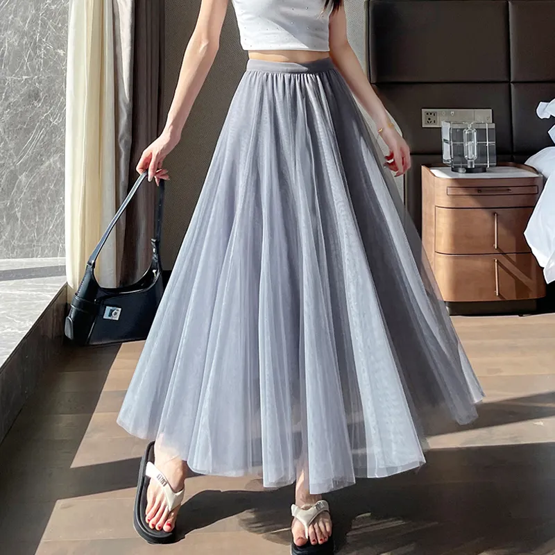 Dippanis Casual Long Skirt Women's-6